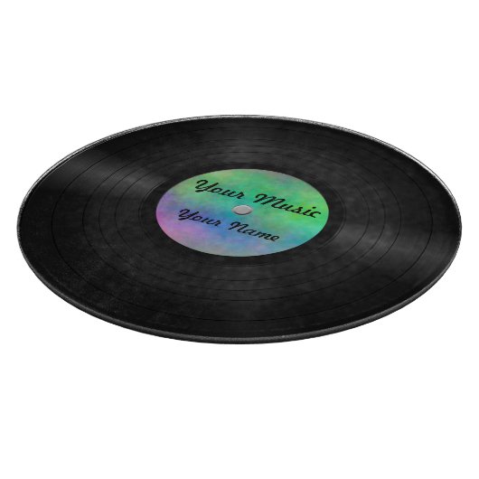 Planche À Découper Faux disque vinyle fait sur commande (Coin)