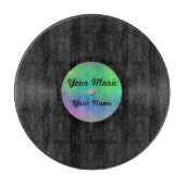 Planche À Découper Faux disque vinyle fait sur commande (Devant)