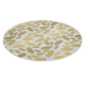 Planche À Découper Faux Gold Palm Feuille Motif Sherpa Blanket Accen (Coin)