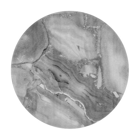 Planche À Découper Faux Gris Moderne Marbre Pierre Découpe (Devant)