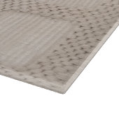 Planche À Découper Faux Tissu Beige (Coin)