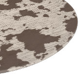 Planche À Découper Faux Vache Imprimer Brown et crème (Coin)