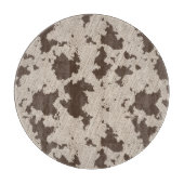 Planche À Découper Faux Vache Imprimer Brown et crème (Devant)