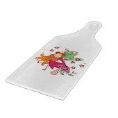 Planche À Découper Fée de jardin sur le champignon (Coin)