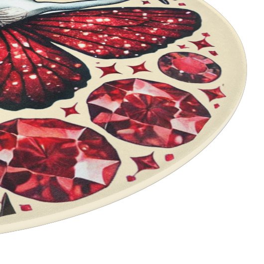 Planche À Découper Fée de la Saint Valentin Rouge (Coin)