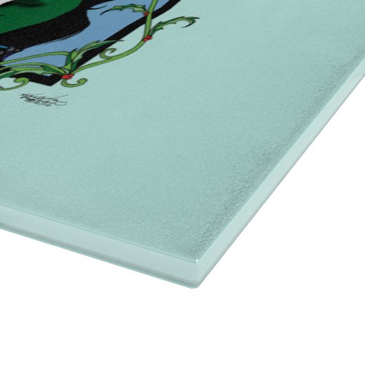 Planche À Découper Fée Solstice Rouge Vert Noël (Coin)