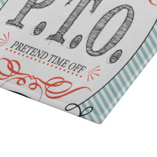 Planche À Découper Félicitations drôles Promu en congé fictif