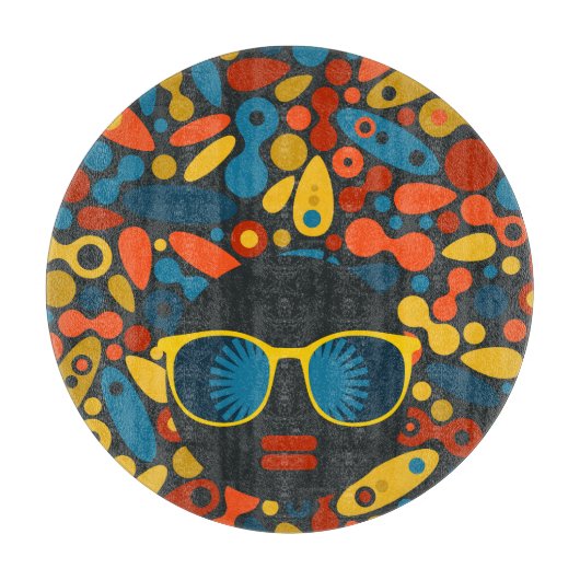 Planche À Découper Femme à tête noire #1 (Devant)