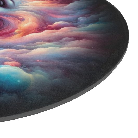 Planche À Découper Femme aux cheveux cosmiques Aura (Coin)