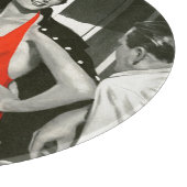 Planche À Découper Femme chaude rouge (Coin)