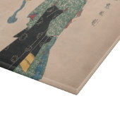 Planche À Découper Femme japonaise Kimono : Ukiyo-e Woodblock Imprime (Coin)