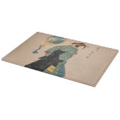 Planche À Découper Femme japonaise Kimono : Ukiyo-e Woodblock Imprime (Coin)