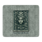 Planche À Découper Femme verte - Pierre (Devant)