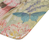 Planche À Découper Femme victorienne florale rose Régence (Coin)