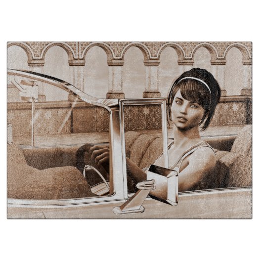 Planche À Découper Femme Vintage (Devant)