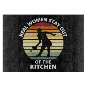 Planche À Découper Femmes de pickleball drôle vintage