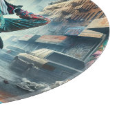 Planche À Découper Femmes en action de Breakdancer Silhouette de New (Coin)