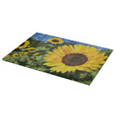 Planche À Découper Fence painted de Sunflowers (Coin)