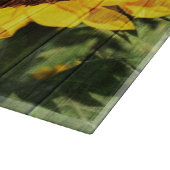 Planche À Découper Fence painted de Sunflowers (Coin)