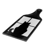Planche À Découper Fenêtre Chat noir Cliquez pour Customiser une déco (Coin)