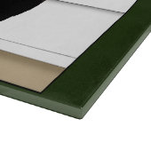 Planche À Découper Fenêtre Chat noir regardant dehors (Coin)