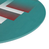 Planche À Découper Fenêtres en blanc bordeaux turquoise (Coin)