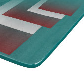 Planche À Découper Fenêtres en blanc bordeaux turquoise (Coin)