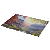 Planche À Découper Ferme/cours d'eau/bois/peinture (Coin)