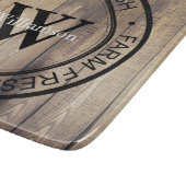 Planche À Découper Ferme Grange Bois Ferme Fraîche Nom de famille (Coin)