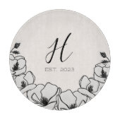 Planche À Découper Ferme Magnolia Fleur sur mesure Année de création (Devant)