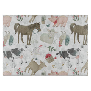 Planche À Découper Ferme Pays Animaux rustiques Décor maison