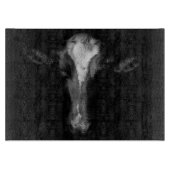 Planche À Découper Fermes | Tête de vache B&W (Devant)