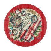 Planche À Découper Festif biscuit de Noël (Devant)