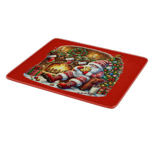 Planche À Découper Festif cookie de Noël gnome