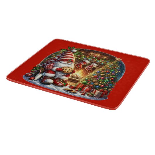 Planche À Découper Festif cookie de Noël gnome (Coin)