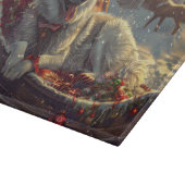 Planche À Découper Festive de Noël de chien laphund finlandais (Coin)