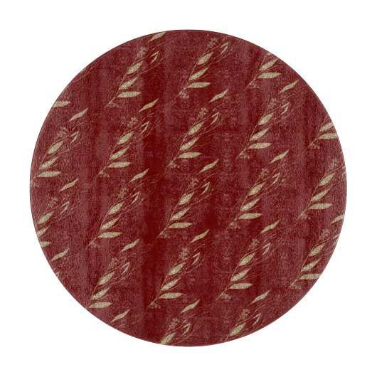 PLANCHE À DÉCOUPER FESTIVE NOËL RED GOLD TRAY CUTBOARD (Devant)