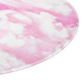 Planche À Découper Festive Pastel nuages heureux rose (Coin)