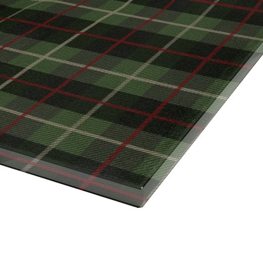 Planche À Découper Festive Rouge, Vert et Crème Cosy Noël Plaid (Coin)