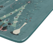 Planche À Découper Fête de famille de chats du milieu du siècle ©stud (Coin)