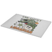 Planche À Découper Fête de la Saint-Patrick Bibliothécaire Chanceux (Coin)