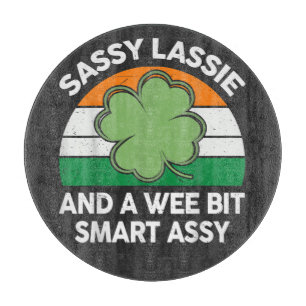 Planche À Découper Fête de la Saint-Patrick Sassy Lassie Drôle Shamro