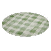 Planche À Découper Fête de Mariage Ferme Vert Crème Carreaux (Coin)