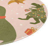 Planche À Découper Fête de Noël Dino : Tree Rex (Coin)