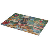 Planche À Découper Fête de Noël Doberman Pinscher (Coin)