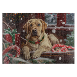 Planche À Découper Fête de Noël du chien du Labrador