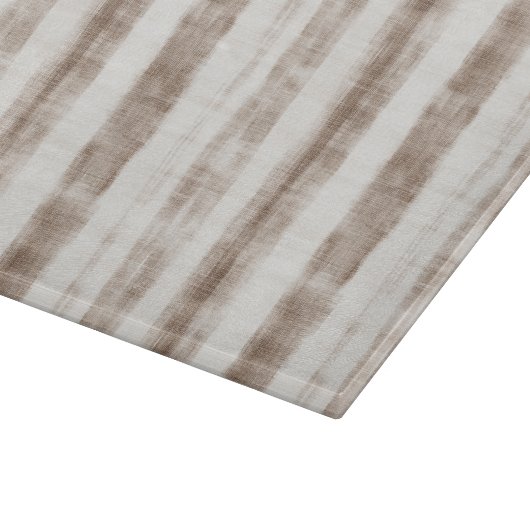 Planche À Découper Fête des mariées Sicilienne Tan Tan Stripes (Coin)