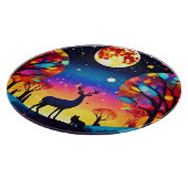 Planche À Découper Feu de nuit de la forêt (Coin)