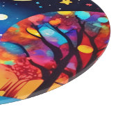 Planche À Découper Feu de nuit de la forêt (Coin)
