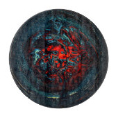 Planche À Découper Feu rouge d'enfer océanique (Devant)